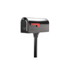 Architectural Mailboxes MB1 Post Mount Mailbox + Post Black 7680B-10